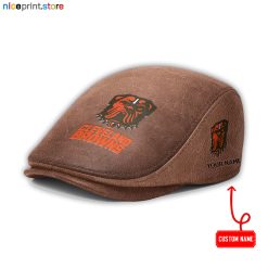 Cleveland Browns NFL Leather Flat Caps M01