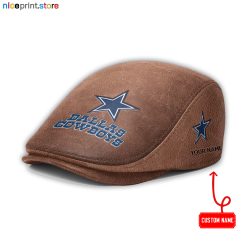 Dallas Cowboys NFL Leather Flat Caps M01