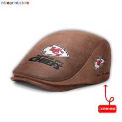 Kansas City Chiefs NFL Leather Flat Caps M01
