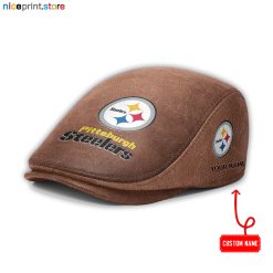 Pittsburgh Steelers NFL Leather Flat Caps M01