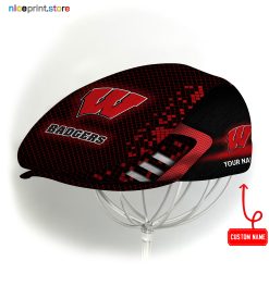 Wisconsin Badgers NCAA Jeff Cap, Flat Cap, Driving Cap M70