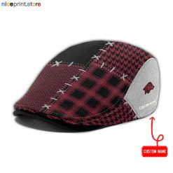 Arkansas Razorbacks NCAA Jeff Cap, Flat Cap, Driving Cap M75