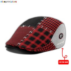 Georgia Bulldogs NCAA Jeff Cap, Flat Cap, Driving Cap M75