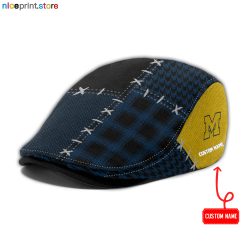 Michigan Wolverines NCAA Jeff Cap, Flat Cap, Driving Cap M75