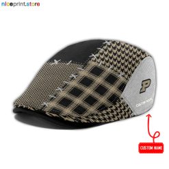 Purdue Boilermakers NCAA Jeff Cap, Flat Cap, Driving Cap M75