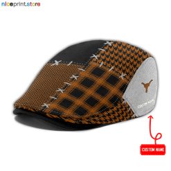 Texas Longhorns NCAA Jeff Cap, Flat Cap, Driving Cap M75