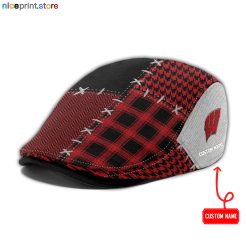 Wisconsin Badgers NCAA Jeff Cap, Flat Cap, Driving Cap M75