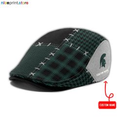 Michigan State Spartans NCAA2 Jeff Cap, Flat Cap, Driving Cap M75