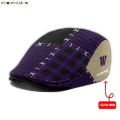 Washington Huskies NCAA2 Jeff Cap, Flat Cap, Driving Cap M75