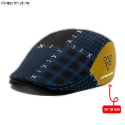 West Virginia Mountaineers NCAA2 Jeff Cap, Flat Cap, Driving Cap M75