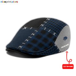 Nevada Wolf Pack NCAA4 Jeff Cap, Flat Cap, Driving Cap M75