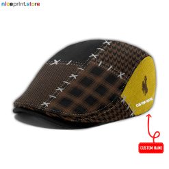Wyoming Cowboys NCAA4 Jeff Cap, Flat Cap, Driving Cap M75