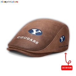 BYU Cougars NCAA Leather Flat Caps M01