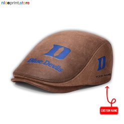 Duke Blue Devils NCAA Leather Flat Caps M01