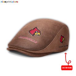Louisville Cardinals NCAA Leather Flat Caps M01