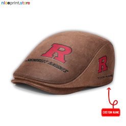 Rutgers Scarlet Knights NCAA3 Leather Flat Caps M01
