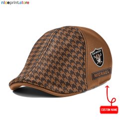 Las Vegas Raiders NFL Leather Ivy Caps M01