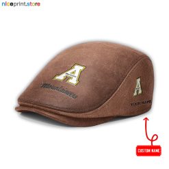 Appalachian State Mountaineers NCAA4 Leather Flat Caps M01