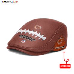 Chicago Bears NFL Leather Flat Caps M02