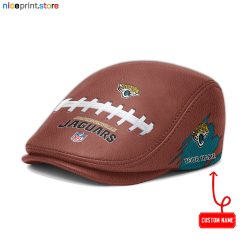 Jacksonville Jaguars NFL Leather Flat Caps M02