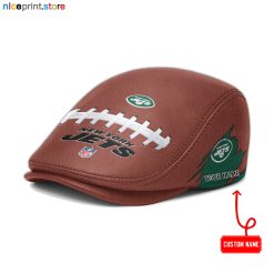 New York Jets NFL Leather Flat Caps M02