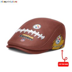 Pittsburgh Steelers NFL Leather Flat Caps M02