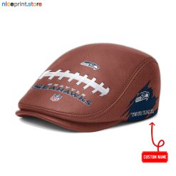Seattle Seahawks NFL Leather Flat Caps M02