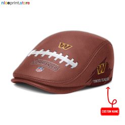 Washington Commanders NFL Leather Flat Caps M02