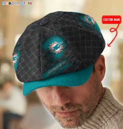 Miami Dolphins NFL Baker Boy Cap - Newsboy Cap M09