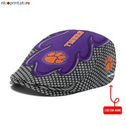 Clemson Tigers NCAA Jeff Cap, Flat Cap, Driving Cap M73