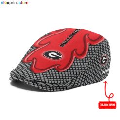 Georgia Bulldogs NCAA Jeff Cap, Flat Cap, Driving Cap M73