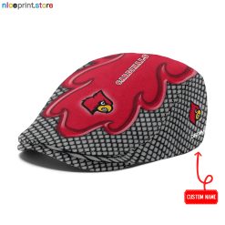 Louisville Cardinals NCAA Jeff Cap, Flat Cap, Driving Cap M73