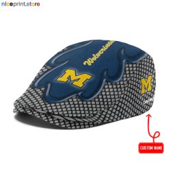 Michigan Wolverines NCAA Jeff Cap, Flat Cap, Driving Cap M73