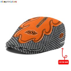 Oklahoma State Cowboys NCAA Jeff Cap, Flat Cap, Driving Cap M73