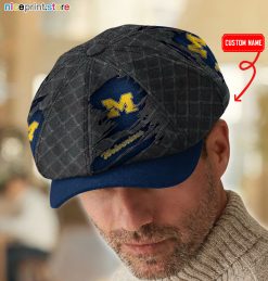 Michigan Wolverines NCAA Baker Boy Cap - Newsboy Cap M09