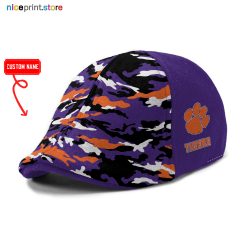Clemson Tigers NCAA Ivy Cap, Flat Cap M08