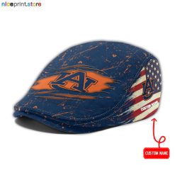 Auburn Tigers NCAA Jeff Cap, Flat Cap, Driving Cap M74