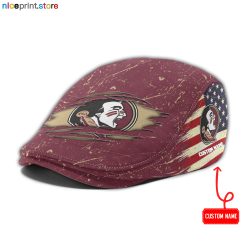 Florida State Seminoles NCAA Jeff Cap, Flat Cap, Driving Cap M74