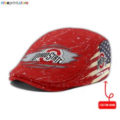 Ohio State Buckeyes NCAA Jeff Cap, Flat Cap, Driving Cap M74