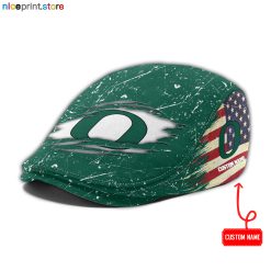 Oregon Ducks NCAA Jeff Cap, Flat Cap, Driving Cap M74
