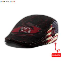 South Carolina Gamecocks NCAA Jeff Cap, Flat Cap, Driving Cap M74