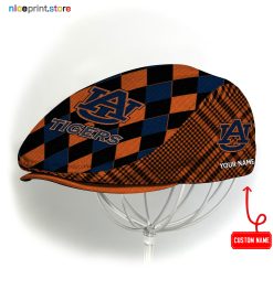 Auburn Tigers NCAA Jeff Cap, Flat Cap, Driving Cap M77