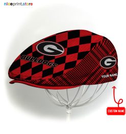 Georgia Bulldogs NCAA Jeff Cap, Flat Cap, Driving Cap M77