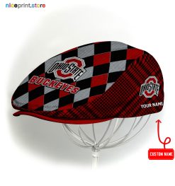Ohio State Buckeyes NCAA Jeff Cap, Flat Cap, Driving Cap M77
