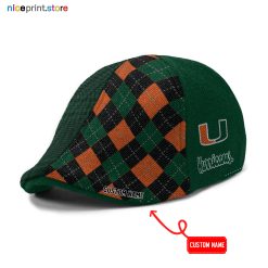 Miami Hurricanes NCAA Ivy Cap, Flat Cap M11