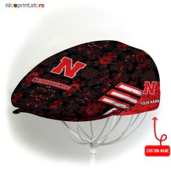 Nebraska Cornhuskers NCAA Jeff Cap, Flat Cap, Driving Cap M72