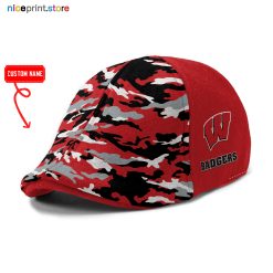 Wisconsin Badgers NCAA Ivy Cap, Flat Cap M08