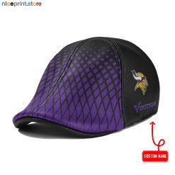 Minnesota Vikings NFL Leather Ivy Caps M02
