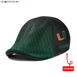Miami Hurricanes NCAA Leather Ivy Caps M02