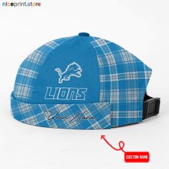 Detroit Lions NFL Docker Cap, Brimless Hat, Skull Cap M01